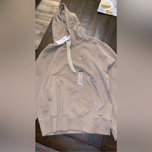 Nike Sweatshirt Sandalwood base with gold Nike patchwork emblem